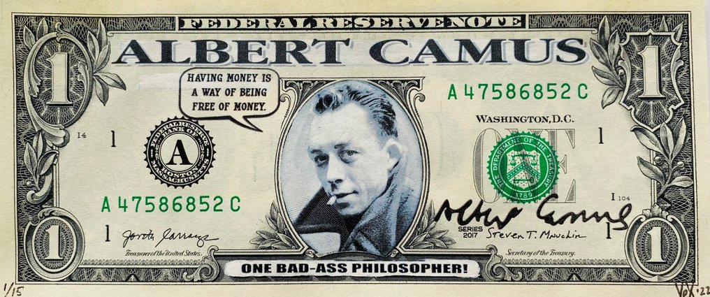 VEX US 1 Albert Camus One Bad Ass Philosopher Catawiki