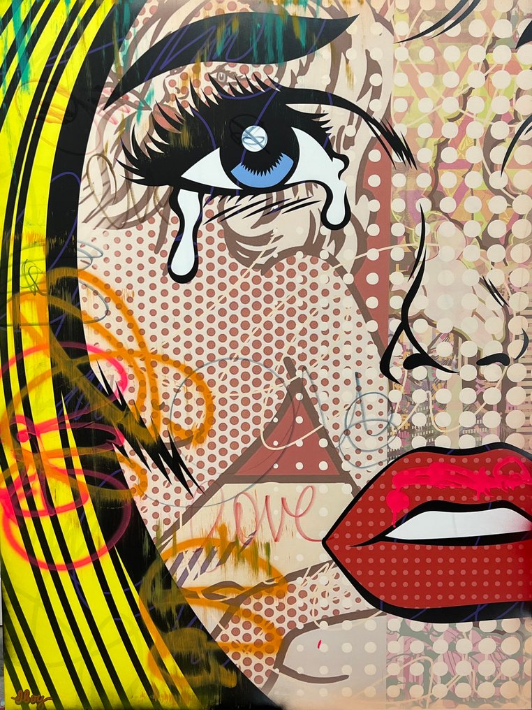 Dillon Boy DBoy Nude Graffiti Girl Crying Blonde Street Art Pop X I Miss D Face Dface