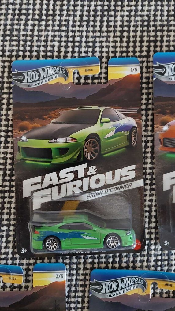 Hot Wheels Model Car Hot Wheels Silver Series Complete Set Fast Furious Brian O