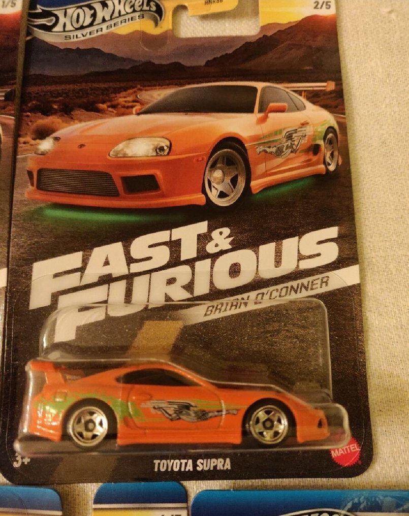 Hot Wheels Modelauto Hot Wheels Brian O Conner Complete Set Hot Wheels Silver