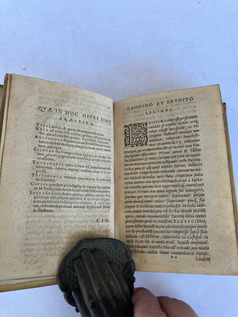 Lucretius Carus Titus Titi Lucretii Cari De Rerum Natura Libri Sex Catawiki