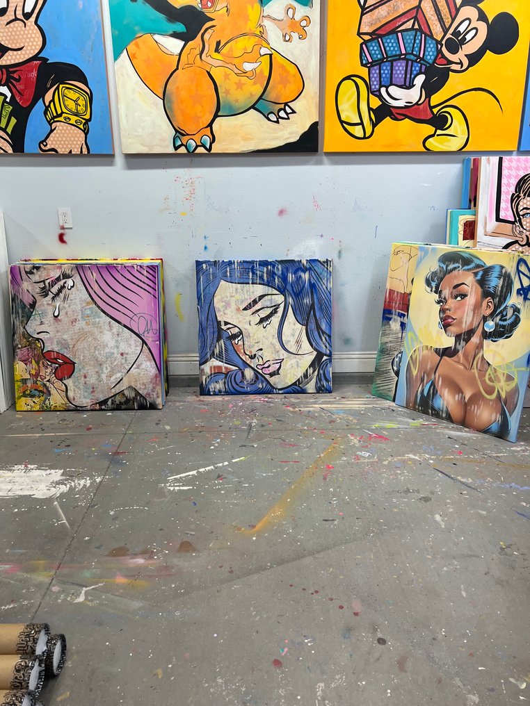 Dillon Boy Roy Lichtenstein Crying Dboy Nude Graffiti Girl Street Art Pop D Face Dface