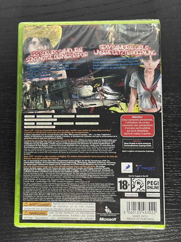 Microsoft Xbox 360 Onechanbara Bikini Samurai Squad Xbox 360 Sealed PAL Game Video Game