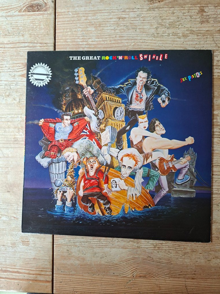 Sex Pistols Related The Great Rock N Roll Swindle With Promo Sticker Lp Pressage De