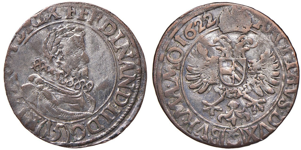 Austria Ferdinand II 1619 1637 Kipper 15 Kreuzer 1622 Catawiki