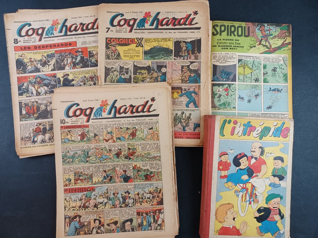 Num Ros Coq Hardi Recueil L Intr Pide Reliure Amateur Spirou