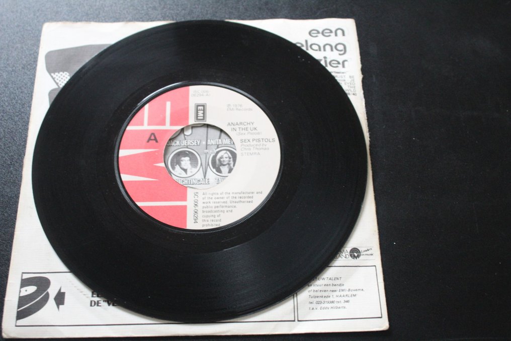 Sex Pistols Sex Pistols Anarchy In The UK Very RARE Issue WIth Miscredit To Chris Thomas OG