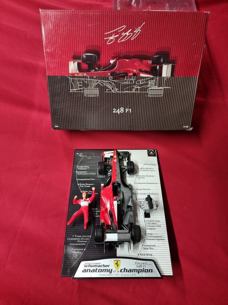 Hot Wheels 1 18 1 Coche Deportivo A Escala Formula 1 Ferrari 248 M Schumacher Anatomy