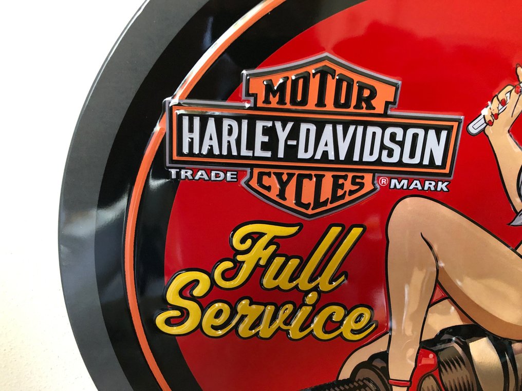 Harley Davidson Spark Plug Babe Sign 1 Pewter Tin Catawiki