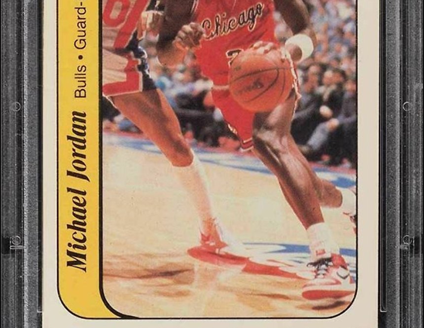 Michael Jordan 1995 Hoops Basketball Card #21 Graded PSA 8