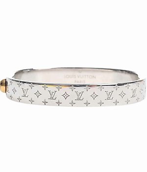 A Limited Edition Louis Vuitton Cuff Nanogram Bangle Bracelet, Boxed Auction