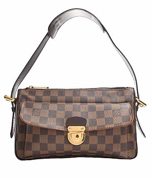 At Auction: Louis Vuitton, Louis Vuitton Damier Ebene Canvas Rivington GM