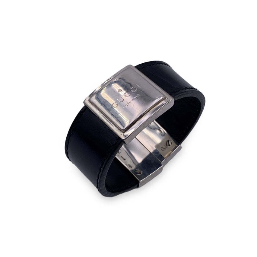 Gucci Leather Cuff bracelet auction online Catawiki