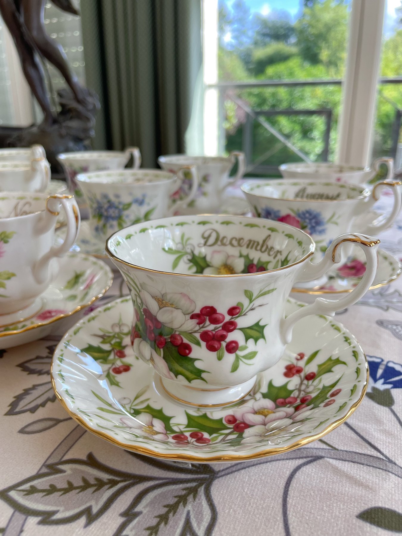 Royal Albert Juego de tazas de te 12 Flor del mes Porcelana Catawiki