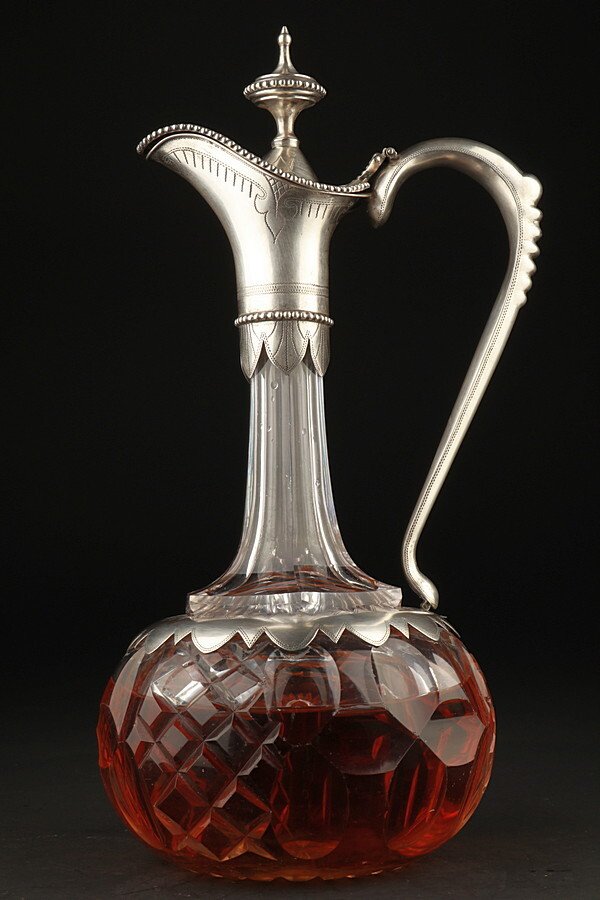silver 950 銀　デキャンタ　酒器 Vintage Haig Pinch Bottle Decanter With Chinese Bamboo 950