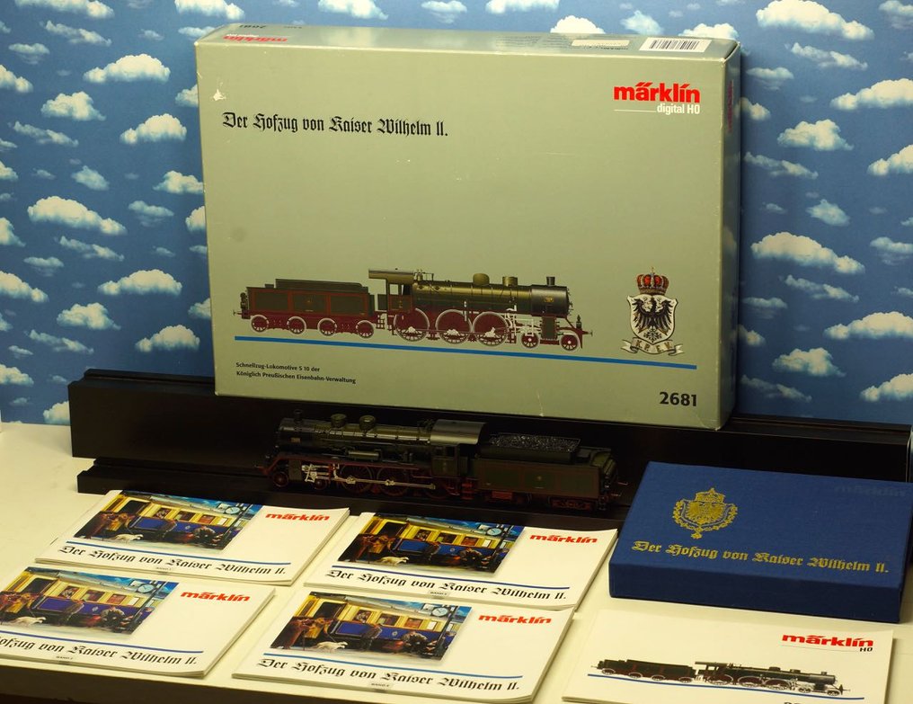 Märklin H0 - 2681 - 連煤水車的蒸汽火車 (1) - 威廉二世的皇室御用列车S 10 - KPEV #1.0