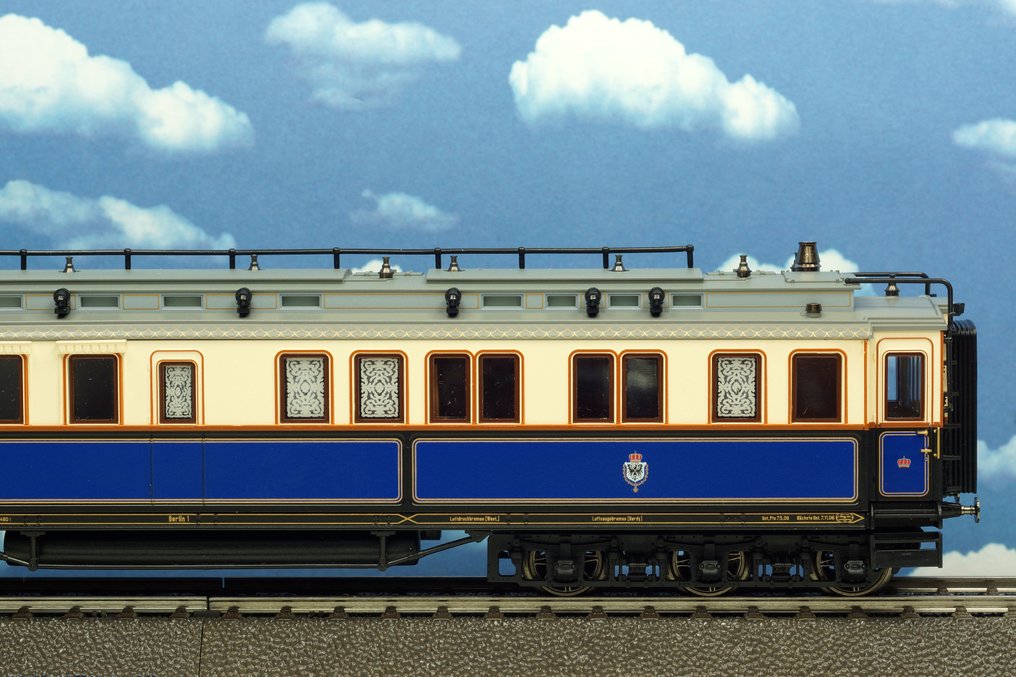 Märklin H0 - 2681 / 8 9265 - Modelltog passasjervogn-sett (1) - 2-delt sett 'Hofzug Keizer Wilhelm II' - KPEV #4.3