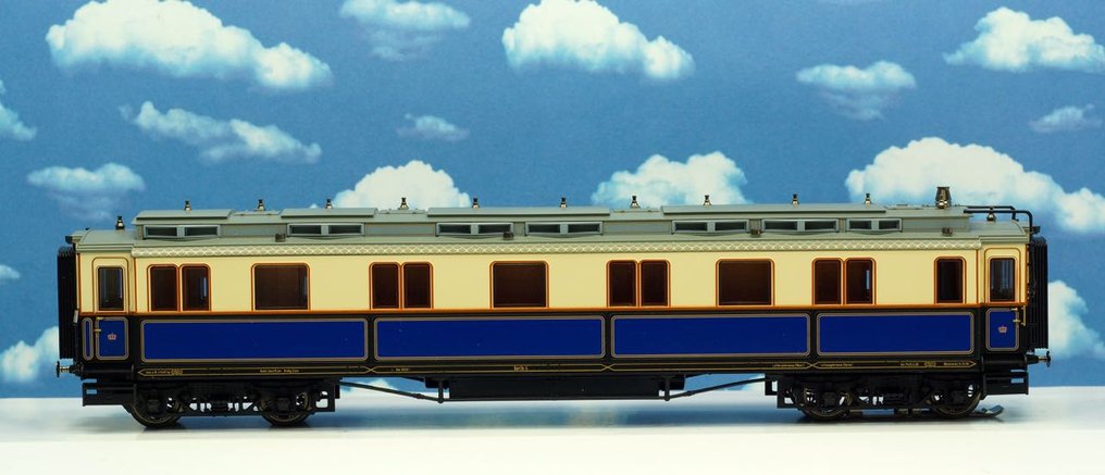 Märklin H0 - 2681 / 8 9267 - Modelltog passasjervogn-sett (1) - 2-delt sett 'Hofzug Keizer Wilhelm II' - KPEV #3.2