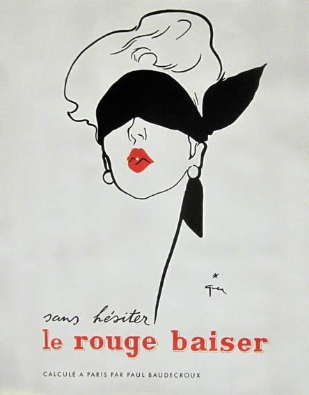 René Gruau - Le Rouge Baiser - 1940s #1.2