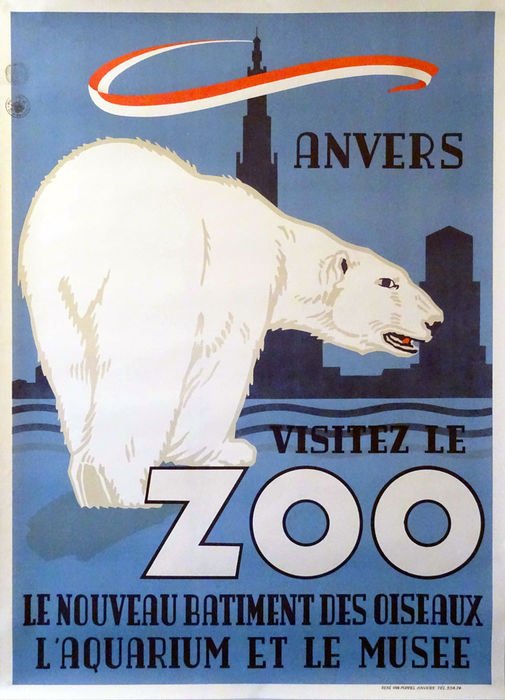 René Van Poppel - Anvers: Visitez le ZOO - 1950-talet #1.2