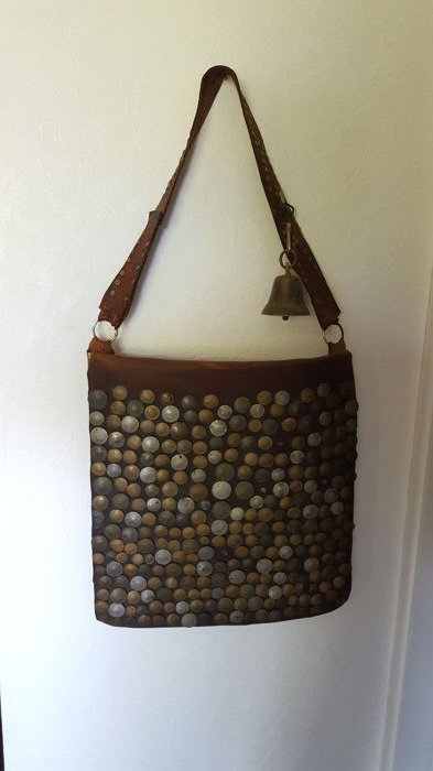 Σπάνια τσάντα μεταφορέα νερού - Δέρμα - Μαρόκο - Early 20th century #1.0