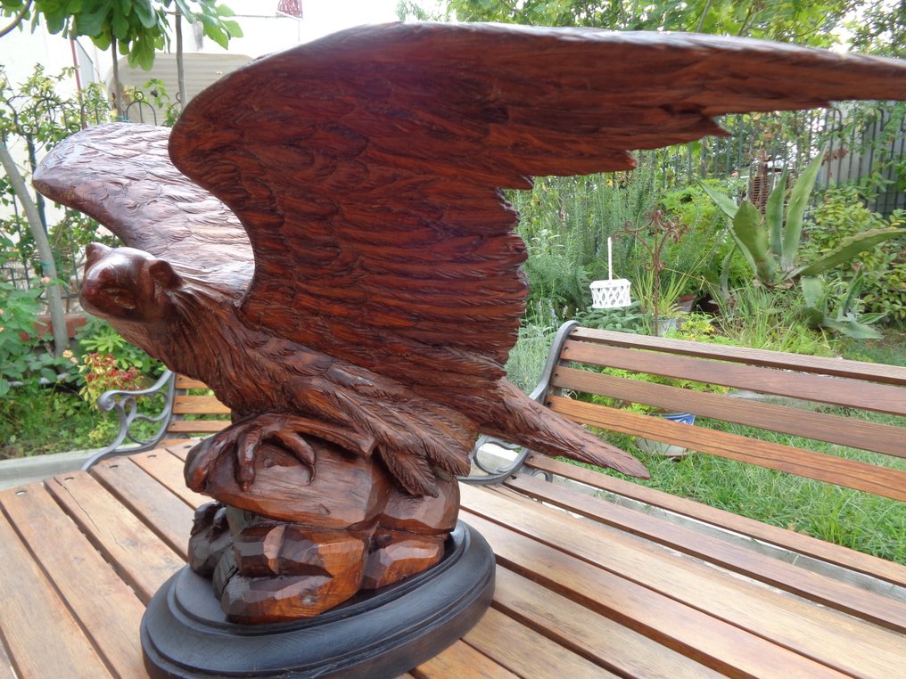 Γλυπτό, Scultura aquila - 0.53 cm - Ξύλο #2.1