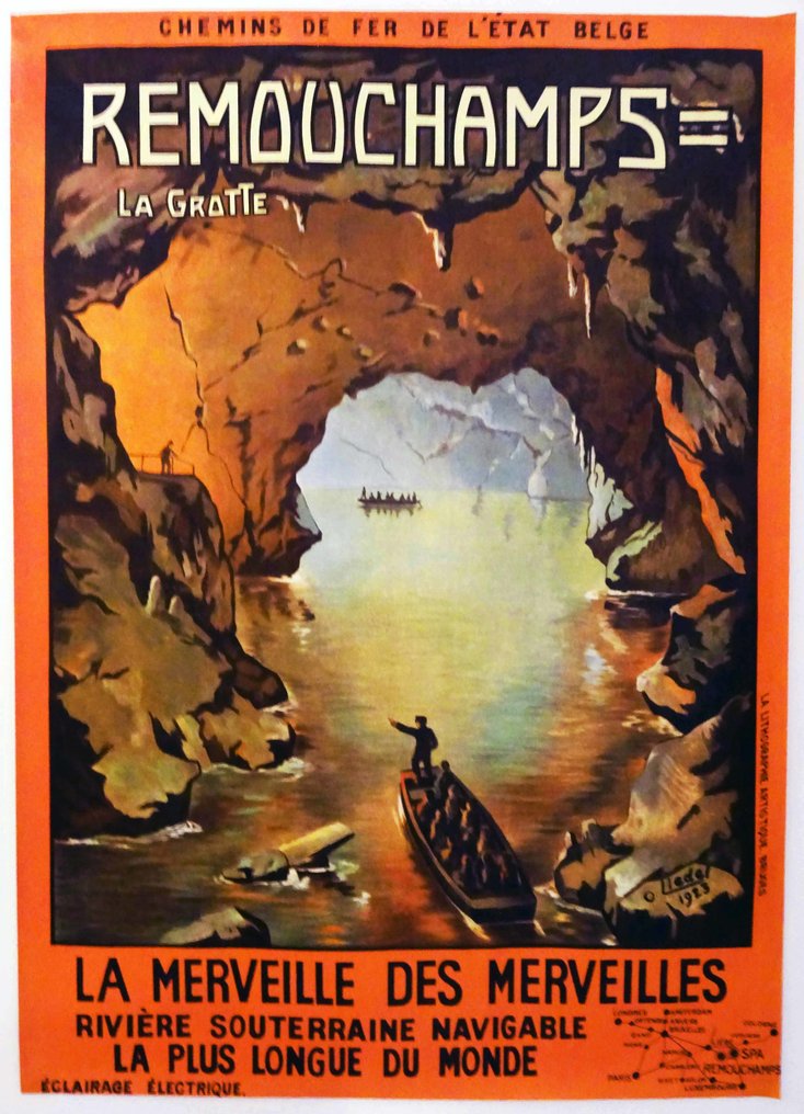 Oscar Liedel - Remouchamps / La grotte / La merveille des merveilles - de 1900 #1.1