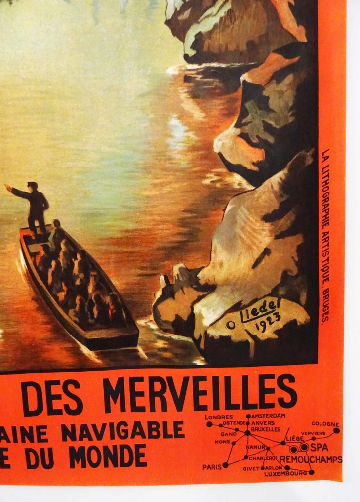 Oscar Liedel - Remouchamps / La grotte / La merveille des merveilles - 1900-as évek #3.1