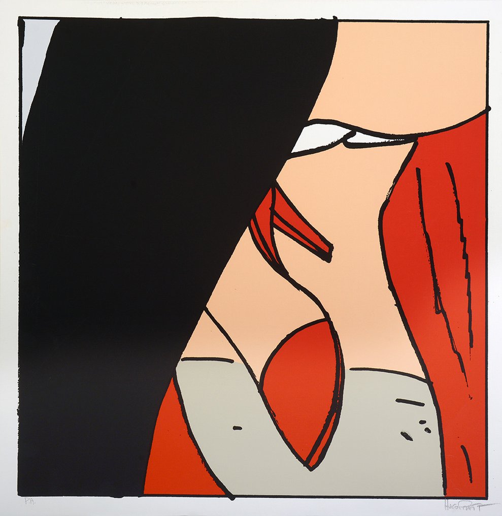 Hugo Pratt - 1 Silkscreen - Corto Maltese - Tango sogg. 6 - 1985 #1.0