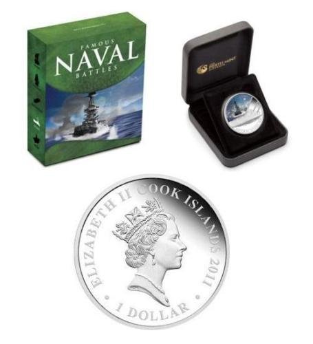 Tuvalu. 1 Dollar 2011 Famous Naval Battles - Jutland 1916, 1 Oz mit COA und BOX (No reserve price) #1.0