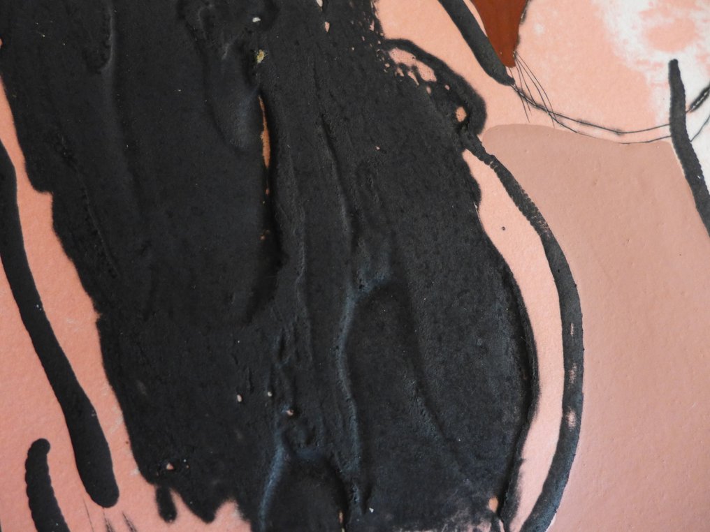 Josep Guinovart (1927-2007) - A tu violencia granate, sordomudos en la penumbra #3.2