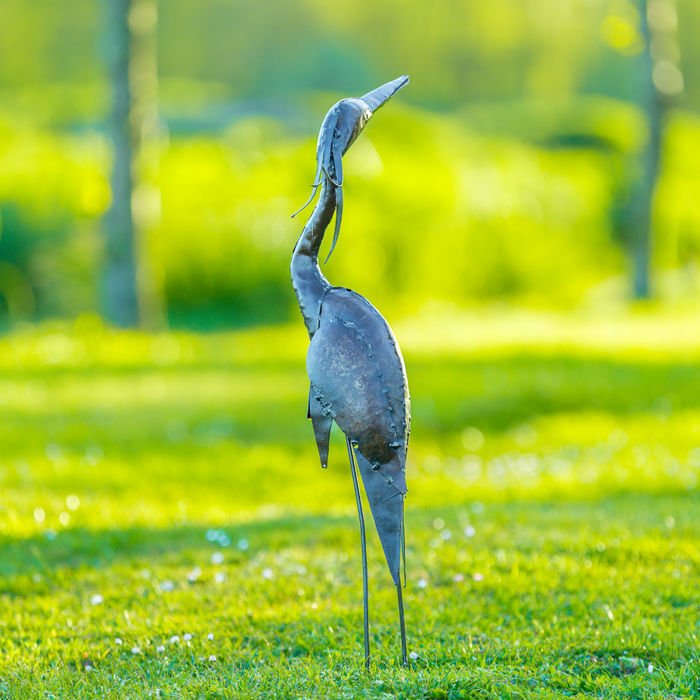 雕刻, Purper reiger - 630 mm - 金屬 #4.3