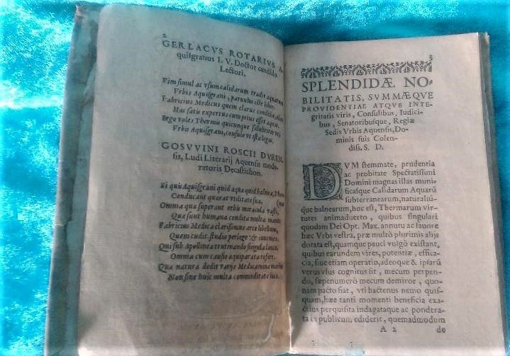 Franz Fabricius - Thermae Aquenses Sive De Balneorum Naturalium - 1616 #2.1
