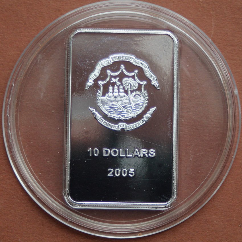 Liberia. 10 Dollars 2005 'Weltjugendtag August in Köln' - mit Swarovski (No reserve price) #1.0