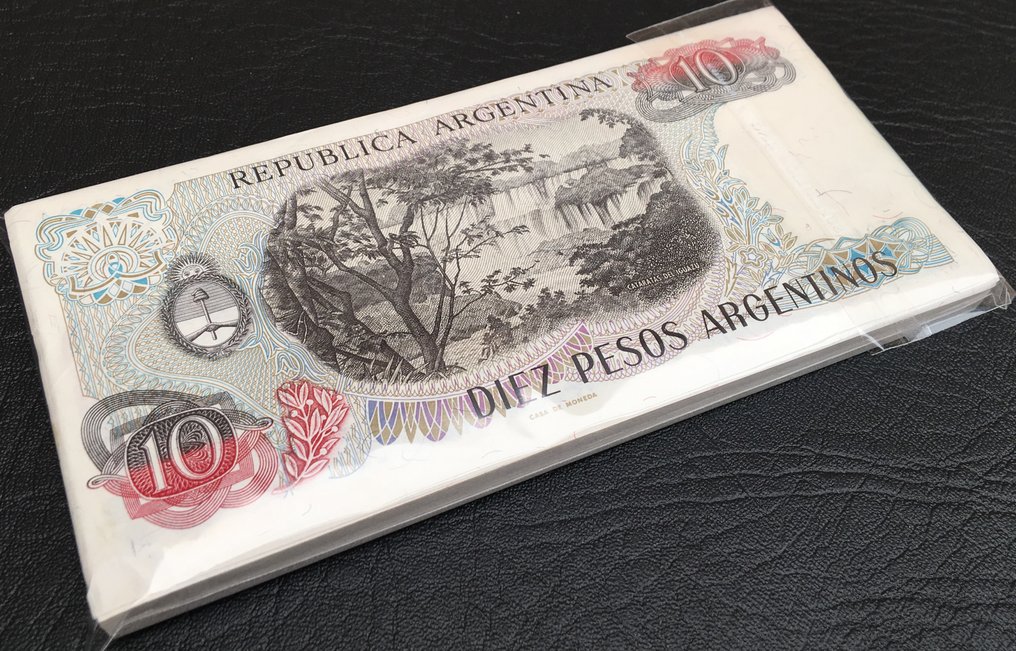Argentina. - 100 x 10 Pesos 1983 - Pick- 313  (Sem preço de reserva) #2.1