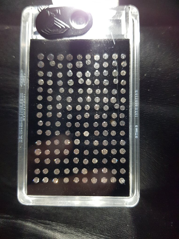 150 pcs 钻石  (天然)  - 3.46 ct - 圆形 - G, H, I - I2 内含二级, I3 - 国际宝石研究院（IGI） #1.0