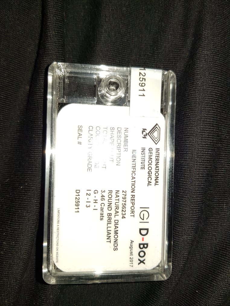 150 pcs 钻石  (天然)  - 3.46 ct - 圆形 - G, H, I - I2 内含二级, I3 - 国际宝石研究院（IGI） #4.3