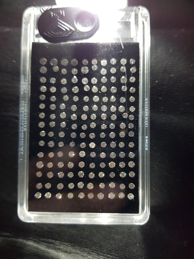 150 pcs 钻石  (天然)  - 3.46 ct - 圆形 - G, H, I - I2 内含二级, I3 - 国际宝石研究院（IGI） #1.0