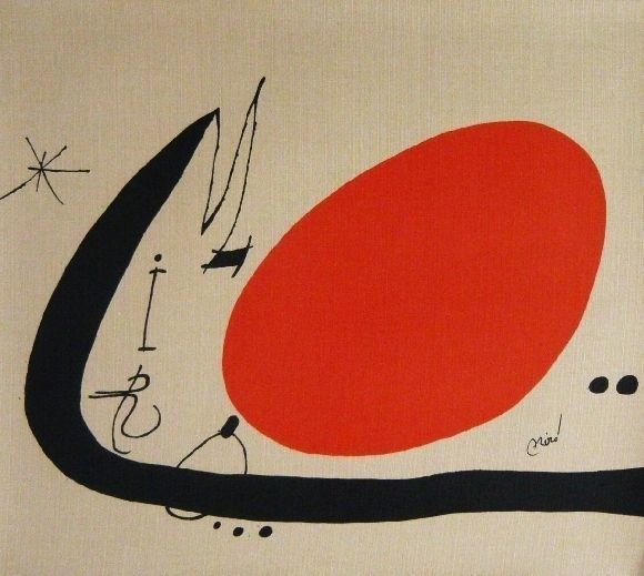 Joan Miro (1893-1983) - Ma de Proverbis sur toile #3.2