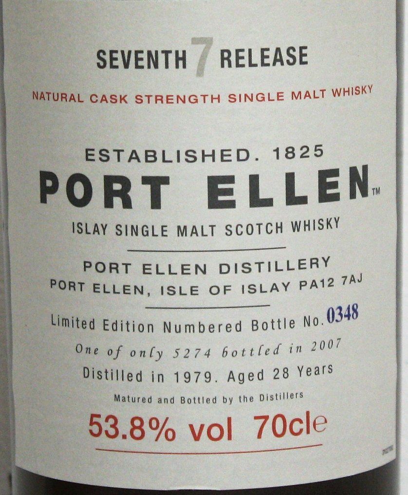 Port Ellen 1979 28 years old 7th Release  - b. 2007  - 70cl #1.0