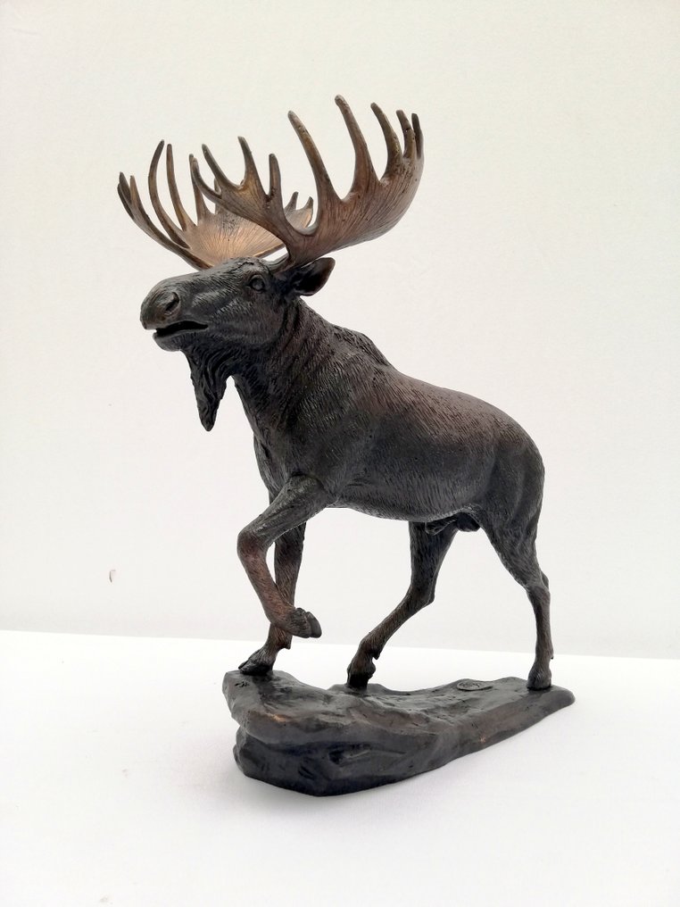 Figur - A moose - Elk - Bronse #1.0