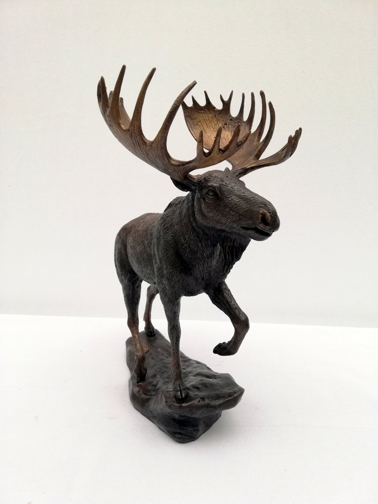 Figur - A moose - Elk - Bronse #3.2