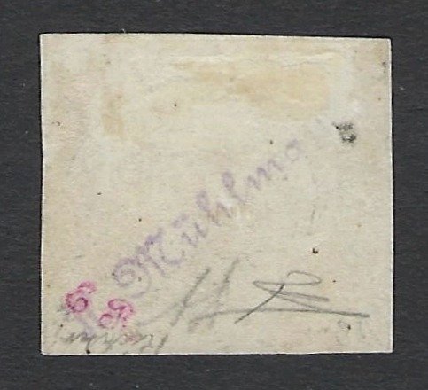 Αρχαία ιταλικά κράτη - Παπικό κράτος 1867 - Stemma 3 cent Grigio - Πιστοποιητικό Diena - Sassone N. 15 #1.0