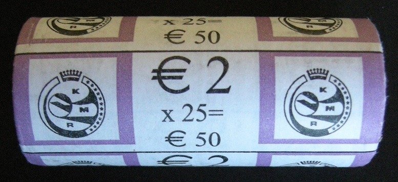 Belgio. 2 Euro 2008 "Human Rights" (25 munten) in zichtrol  (Senza prezzo di riserva) #1.0