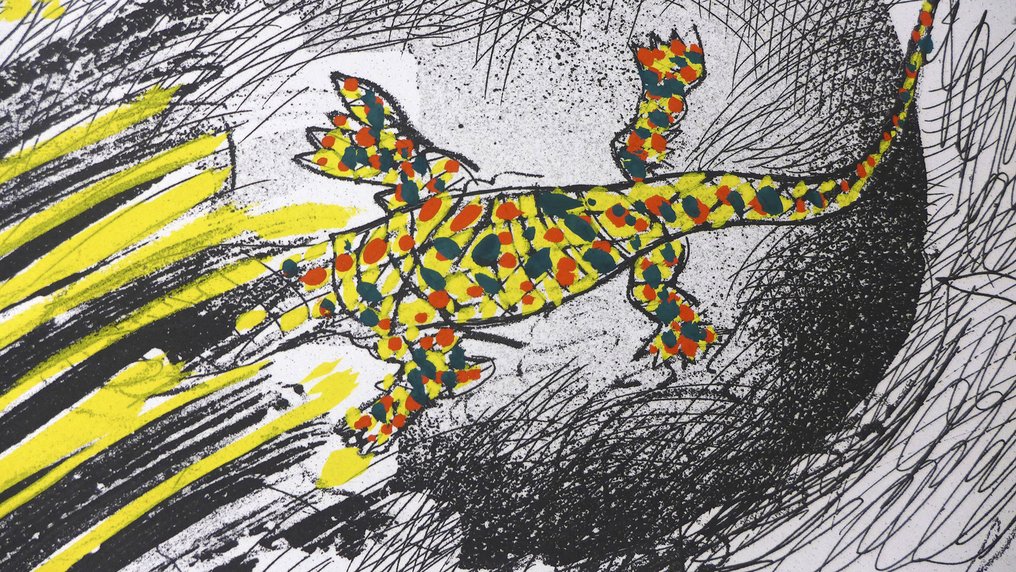 Josep Guinovart (1927-2007) - Asesinado por el cielo, entre las formas que van #4.3