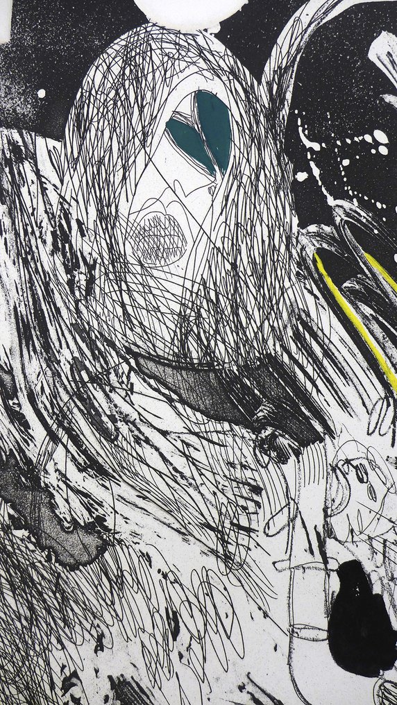 Josep Guinovart (1927-2007) - Asesinado por el cielo, entre las formas que van #2.1