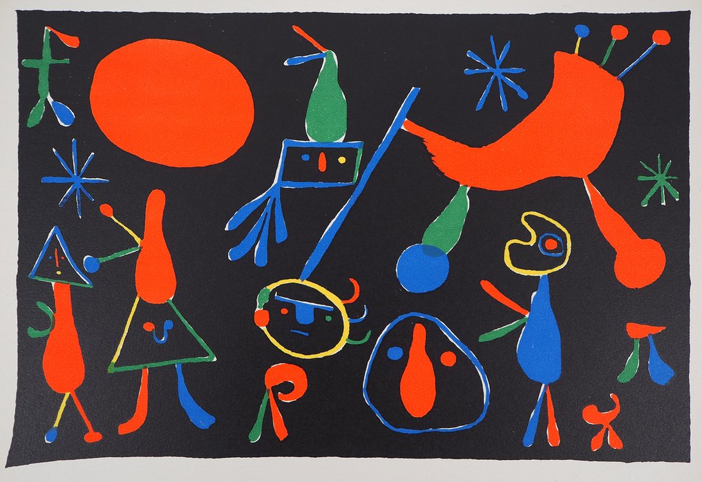 Joan Miro (1893-1983) - Personnages dans les étoiles #1.0