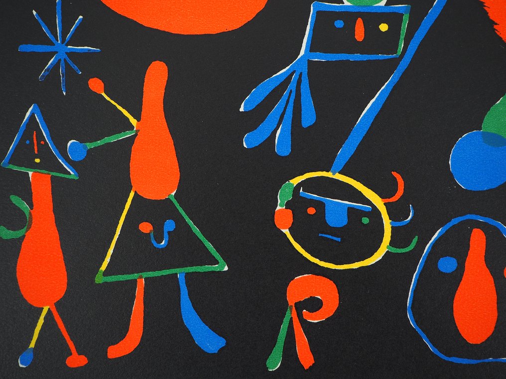 Joan Miro (1893-1983) - Personnages dans les étoiles #2.1