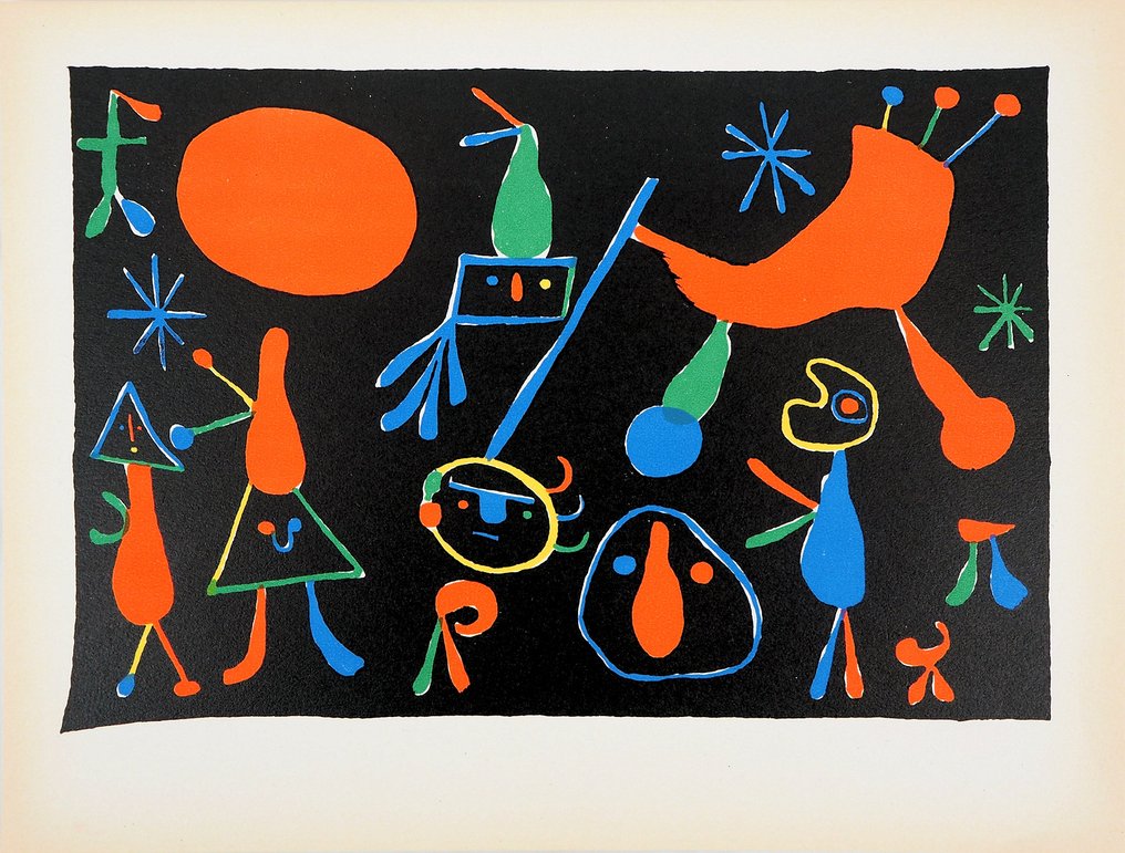Joan Miro (1893-1983) - Personnages dans les étoiles #1.0