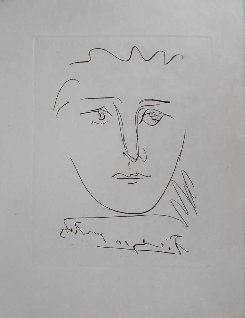 Pablo Picasso (1881-1973) - Visage pour Roby #1.0